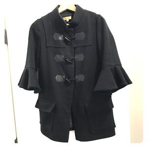 Princess Vera Wang bell sleeved pea coat